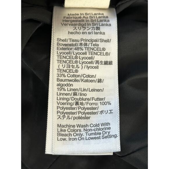 Madewell NWT Black Scoopneck Cutaway Vest Tencel Lyocell/Cotton/Linen Casual 8 - Picture 6 of 9